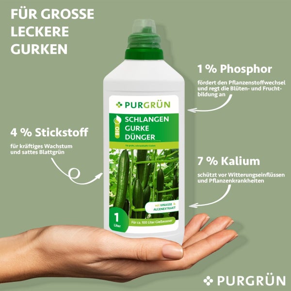 Purgrün Bio-Schlangengurke-Dünger 1 Liter