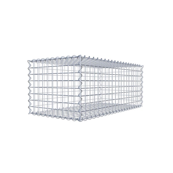 Gabione 100 cm x 40 cm x 50 cm (L x H x T), Maschenweite 5 cm x 5 cm, Spirale