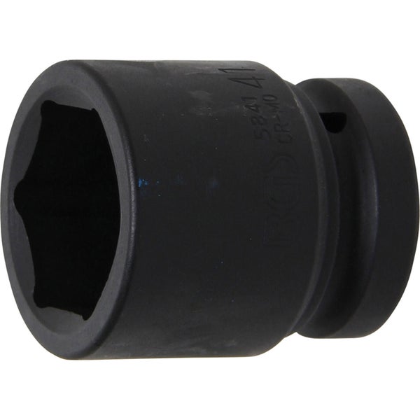 BGS Kraft-Steckschlüssel-Einsatz Sechskant Antrieb Innenvierkant 25 mm (1) SW 41 mm - 5841