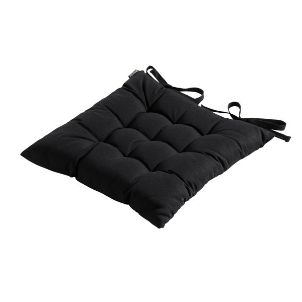 Sitzkissen Tuscany Panama schwarz - Ca. 46x46 cm - 4er-Set