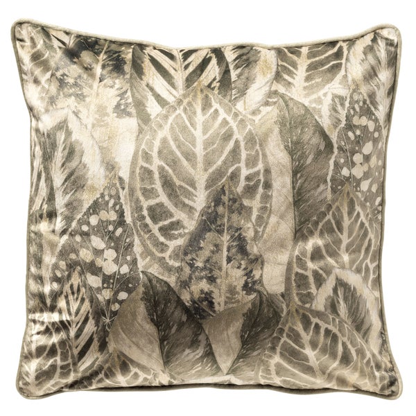Dekokissen mit Blätterdesign