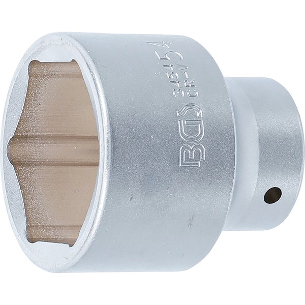 BGS Steckschlüssel-Einsatz Sechskant Antrieb Innenvierkant 20 mm (3/4) SW 54 mm - 3454