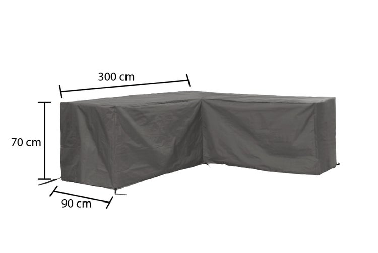 Abdeckung für Ecklounge, 300 x 90 x 70 cm