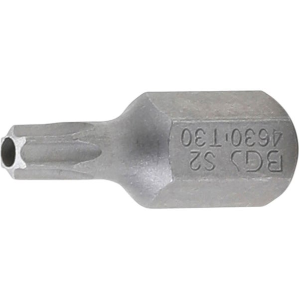BGS Bit Antrieb Außensechskant 10 mm (3/8) T-Profil (für Torx) mit Bohrung T30 - 4630