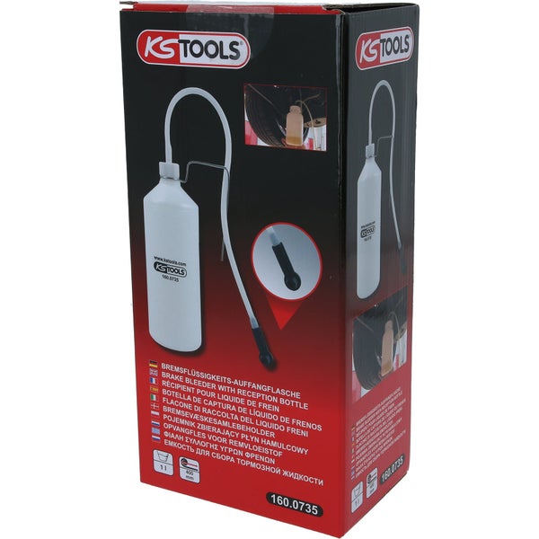 KS Tools Bremsflüssigkeits-Auffangflasche im Karton