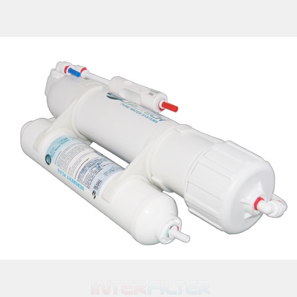 Umkehrosmose Wasserfilter System mit Sedimentfilter und Membrangehäuse von Elrotech Pure Water Systems.
