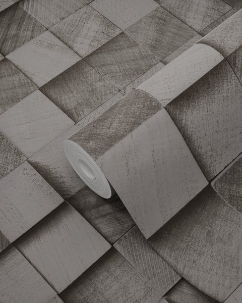 Tapetenrolle mit dreidimensionalem Steinmuster