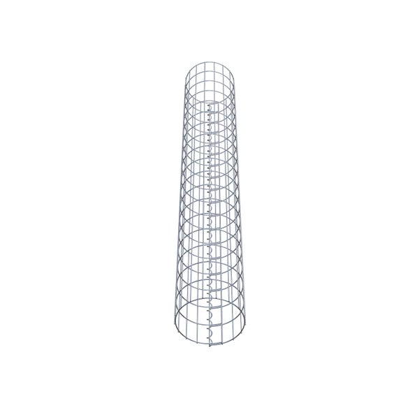 Gabionensäule Durchmesser 27 cm, MW 5 x 10 cm rund - Höhe: 1,80 m