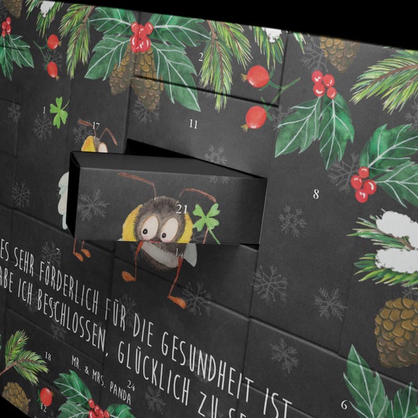 Mr. & Mrs. Panda Befüllbarer Adventskalender Hummeln Kleeblatt - Schwarz