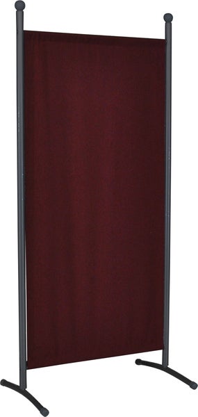 Raumteiler mit Metallrahmen und Stoffbespannung