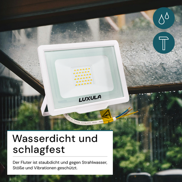 Luxula LED-Fluter, wasserdicht und schlagfest