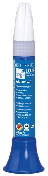 WEICONLOCK® AN 301-48 Fügeverbindung | hochfest, mit Trinkwasserzulassung | 20 ml | grün