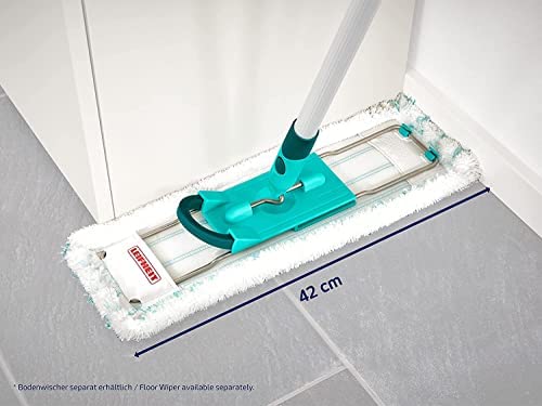Leifheit 2er Set Wischbezug Profi XL micro duo, für alle Bodenarten, Bodenwischer Ersatzbezug für ideale Schmutzaufnahme dank 2-Faser-System, Mikrofaser Putzlappen ideal für Fliesen und Laminat