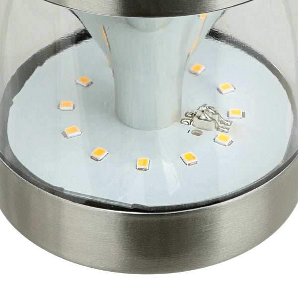 Detailansicht einer Solarleuchte mit LED-Technik