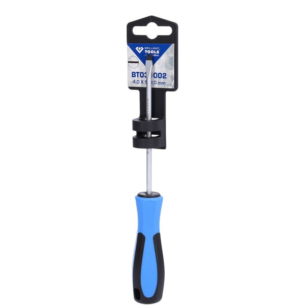 BRILLIANT TOOLS Schraubendreher Schlitz 4,0 x 100 mm - BT031002