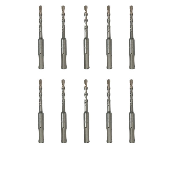 Zehn Bohrer mit SDS-Plus-Aufnahme