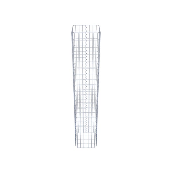 Gabionensäule 37 x 37 cm, MW 5 x 10 cm eckig - Höhe: 2,10 m