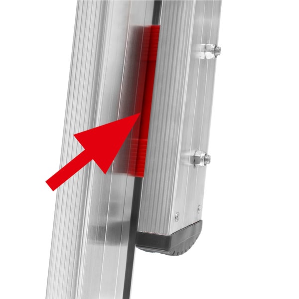 Detail einer Aluminiumleiter