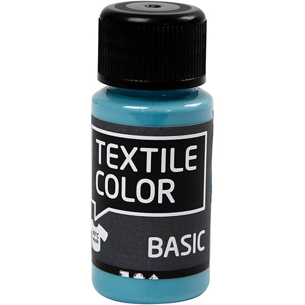 Creativ Company  Textilfarbe, Taubenblau, 50 ml, 1 Fläschchen