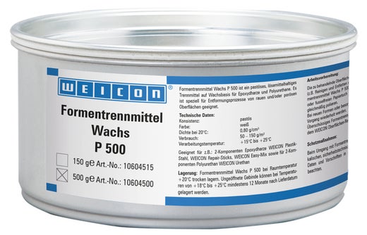 WEICON Formentrennmittel Wachs P 500 | für poröse Oberflächen | 0,5 kg