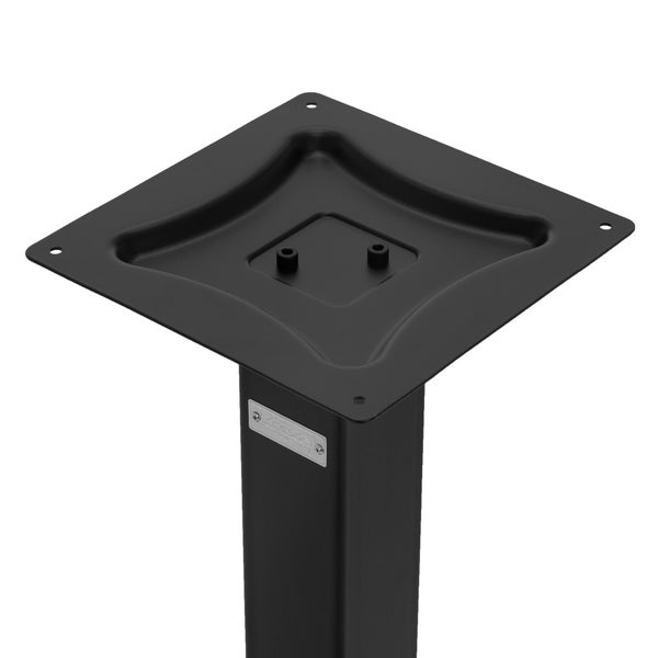 ML-Design Tischgestell Doppel Schwarz Höhe 72cm, Metall (Stahl) pulverbeschichtet, Doppelsäule 70x43cm Bodenplatte, Tischuntergestell Doppelt, Tischfuß Bistro Gastro Esstisch Imbiss Tisch Untergestell