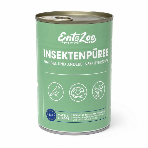 EntoZoo Insektenpüree für Igel und andere Insektenfresser in der Konservendose