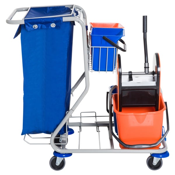 HOMCOM Putzwagen, 93 x 80 x 97 cm, PP, Blau