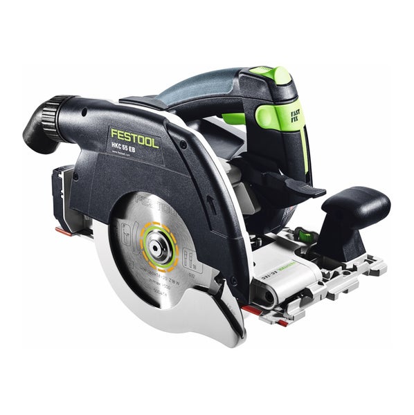 Festool HKC 55 5,0 EBI-Set-FSK 420 Akku Handkreissäge 18 V 160 mm Brushless ( 577675 ) + 2x Akku 5,0 Ah + Ladegerät + Kappschiene + Systainer