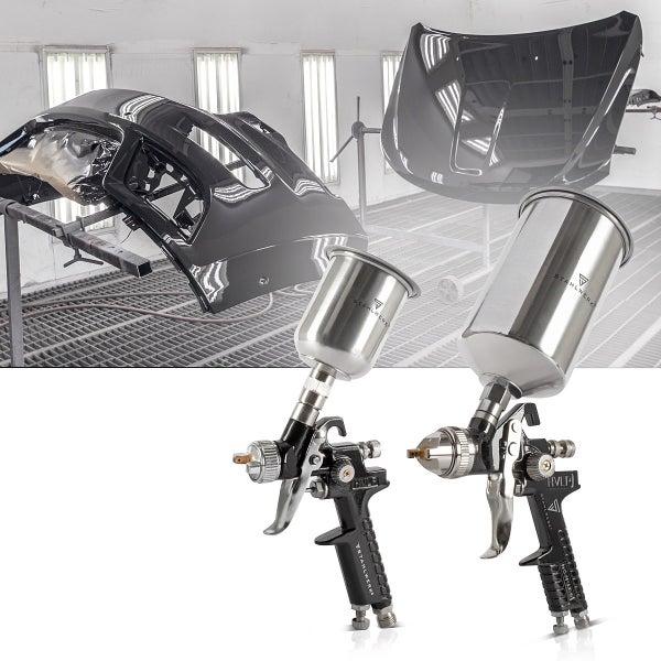 STAHLWERK HVLP Lackierpistolen Set SGS-1125 ST 21 Teile 3 Lackierpistolen