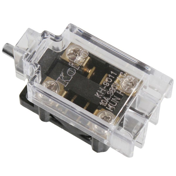 Elektrischer Kippschalter KH-9011 für 10 Ampere und 380 Volt mit transparenter Schutzkappe