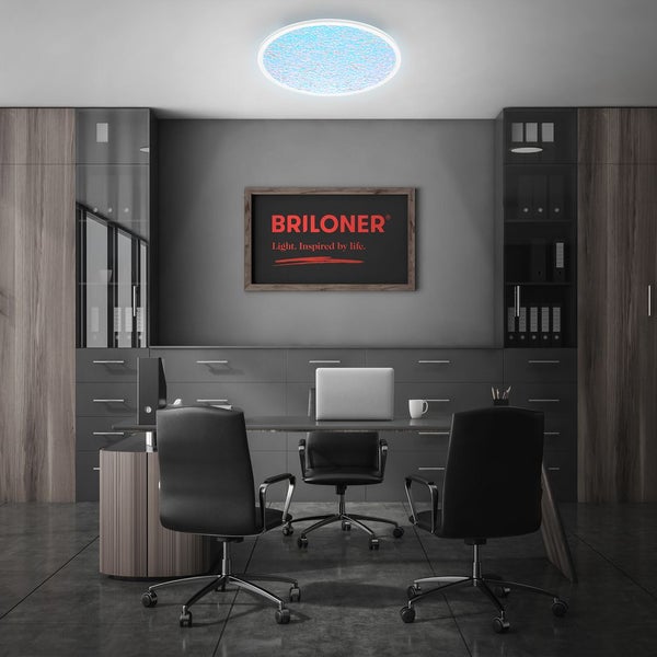 LED Deckenlampe Deckenleuchte Wohnzimmer Backlight Acrylplatte Fernbedienung