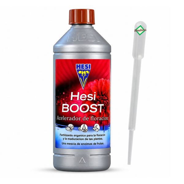 Hesi Boost Blütezusatz in Kunststoffflasche mit Dosierpipette zur Pflanzenstärkung