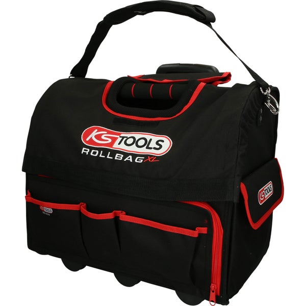 KS Tools Rollbag XL Werkzeugtasche mit Rollen und Tragegurt