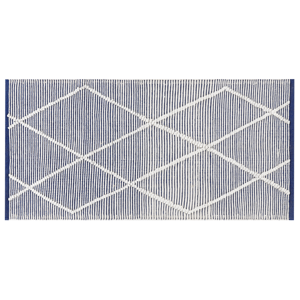 Teppich SYNOPA Blau 80 x 150 cm Baumwolle