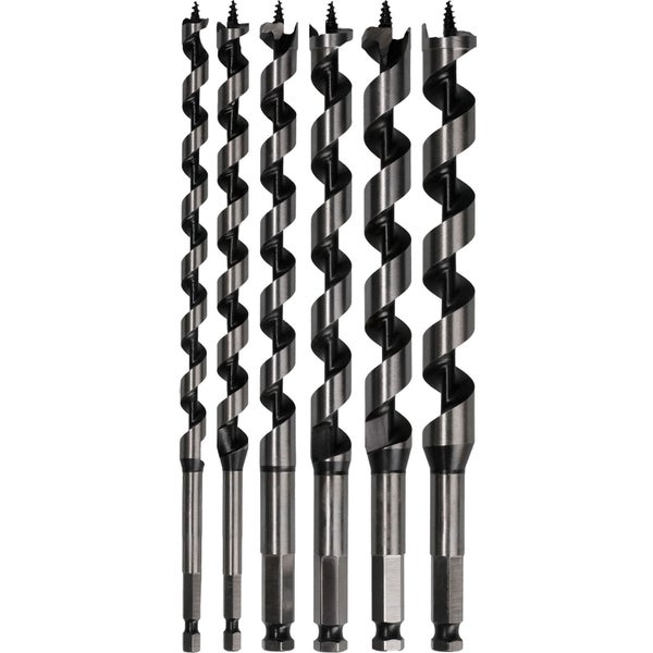 Satz Holzbohrer mit Gewindespitze und Sechskantschaft