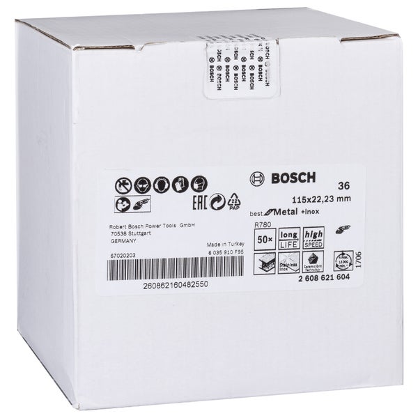 Bosch PRO R780 Fiberscheibe 115 mm G36 - 2608621604