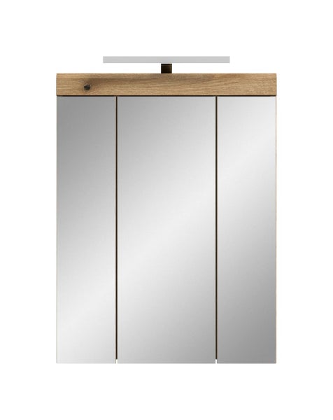 Spiegelschrank mit drei Türen und Beleuchtung