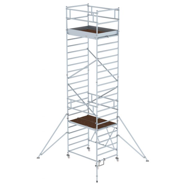 Rollgerüst mit zwei Plattformen