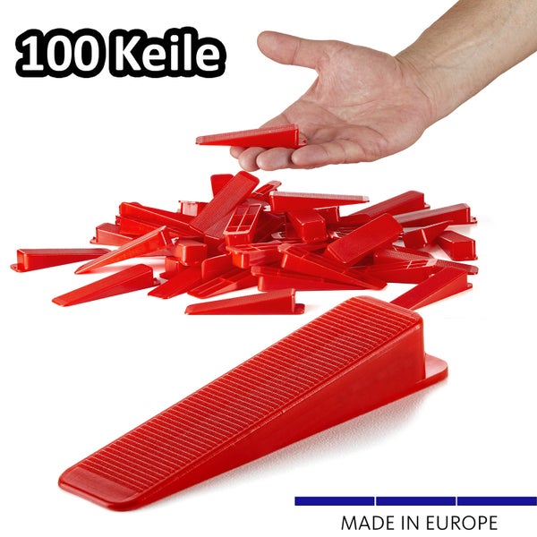 BigDean 100 Stück Montagekeile Kunststoff für Fenster Türen & Türzarge - Abstandskeile Fensterkeile Einbauhilfe Türkeile