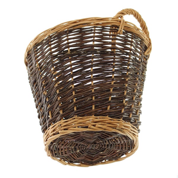 FRANK FLECHTWAREN | Füllkorb Weidengeflecht, klein, WEIDE, Ø 37 x 30 cm