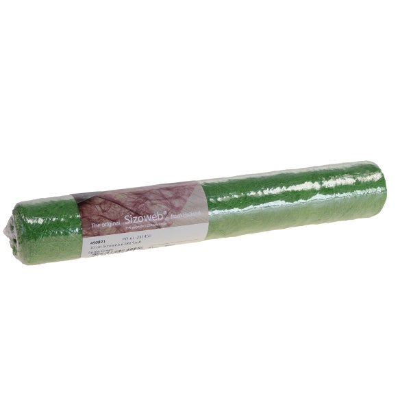 Sizoweb Tischläufer Rolle, 30 Zentimeter mal 5 Meter, aus Polyester und Polyamid, apfelgrün.