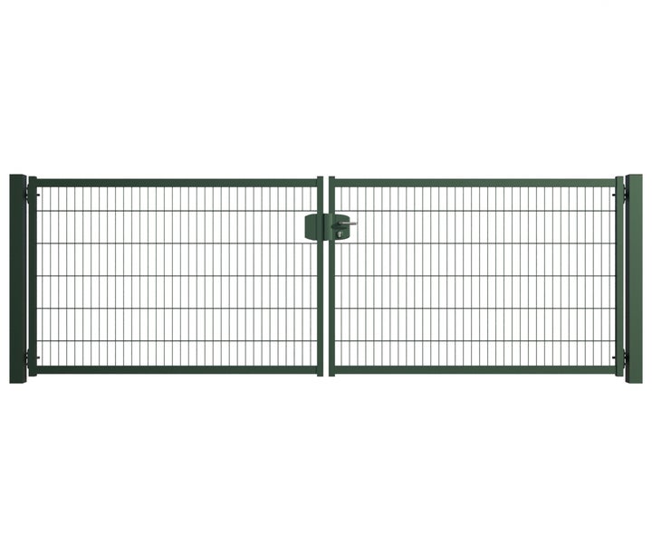 Doppeltor aus Drahtgitter für den Aussenbereich