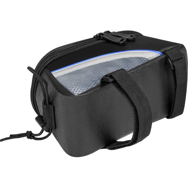 Fahrrad Satteltasche mit Reißverschluss geöffnet