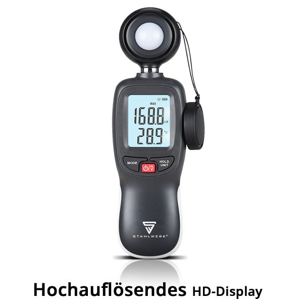 Stahlwerk Luxmeter zur Messung der Beleuchtungsstärke