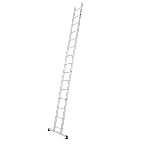 Aluminium-Anlegeleiter mit Sprossen