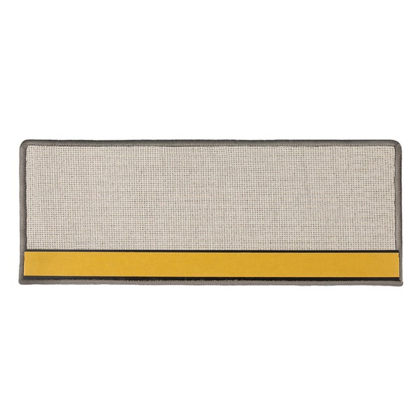 FLOORDIREKT Stufenmatte London - mit Umkettelung - Hellgrau - Rechteckig - 23,5 x 65 cm