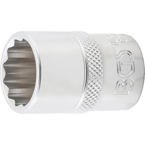 BGS Steckschlüssel-Einsatz Zwölfkant Antrieb Innenvierkant 12,5 mm (1/2) SW 18 mm - 10638