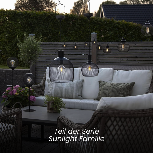 Gartenmöbel-Set mit Solarleuchten der Sunlight Familie