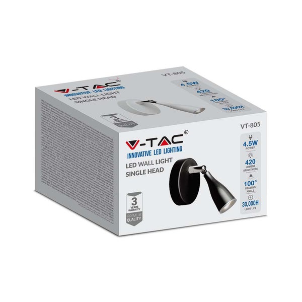 V-TAC LED Wandleuchte Einzelkopf Verpackung
