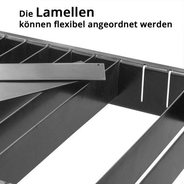 Flexible Anordnung der Lamellen